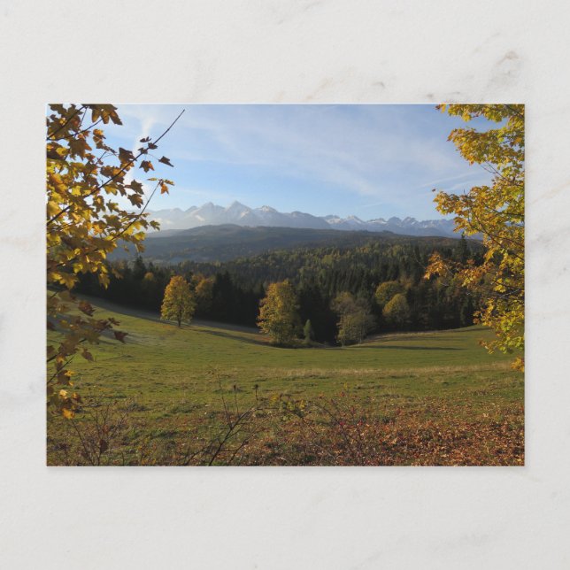 Autumn Tatras Poster Postcard (Front)