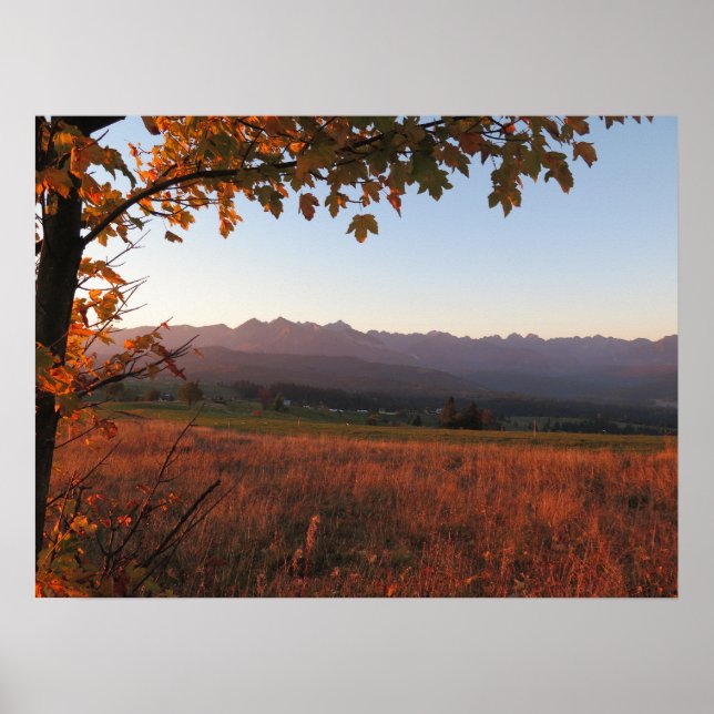 Autumn Tatras sunrise Poster (Front)