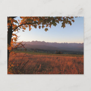 Autumn Tatras sunrise Poster Postcard