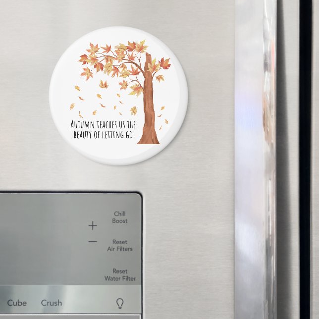 Autumn Teaches Us Magnet – Inspirational Fall Quot (In Situ (Fridge))