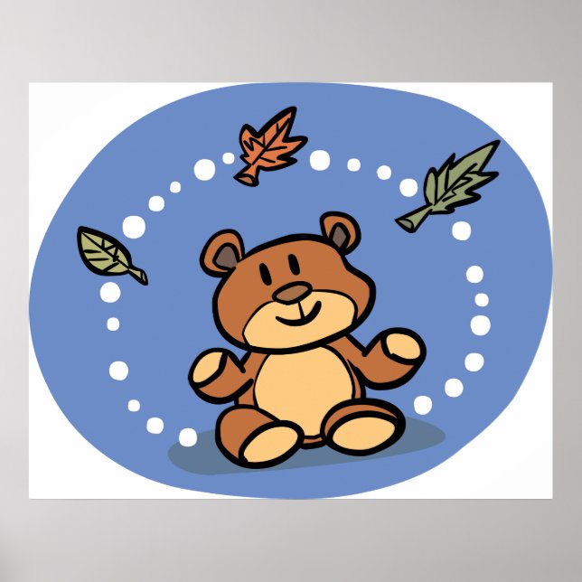 Autumn Teddy Bear Poster (Front)