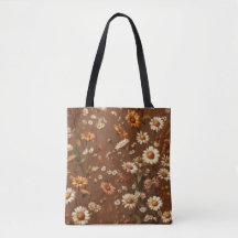 Autumn Terracotta Flower Boho Watercolor Floral