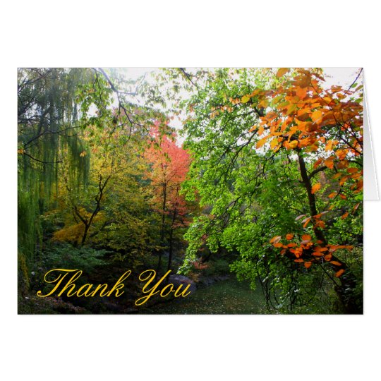Autumn Thank You Card