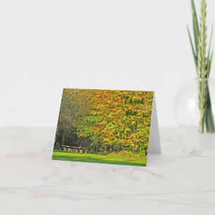 autumn thank you card