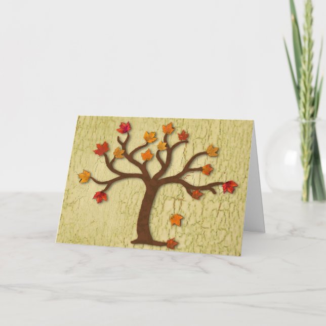 Autumn Thanksgiving Card (Front)