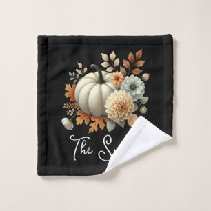 Autumn Thanksgiving Cooking Crew Fall Holiiday Wash Cloth