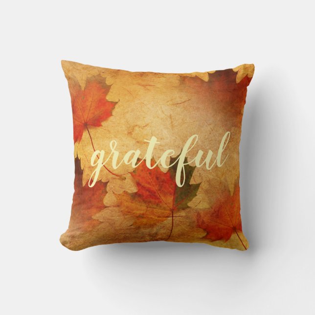 Autumn Thanksgiving Holiday Cushion (Front)
