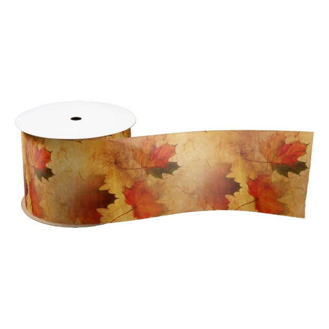 Autumn Thanksgiving Holiday Satin Ribbon (Spool)