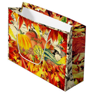 Autumn Thanksgiving Large Gift Bag