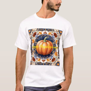 Autumn Thanksgiving Modern Pumpkin Collection T-Shirt