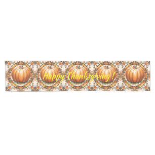 Autumn Thanksgiving Popular Pumpkin Collection Short Table Runner