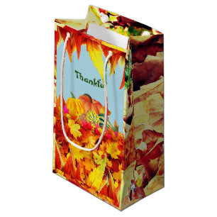 Autumn Thanksgiving Small Gift Bag