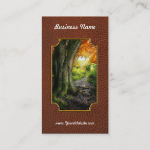 Autumn - The path to grannies house Business Card