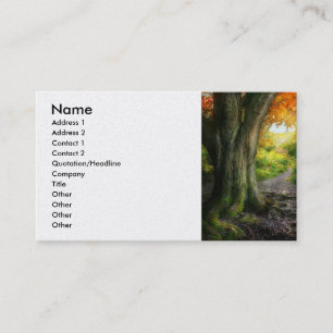 Autumn - The path to grannies house Business Card