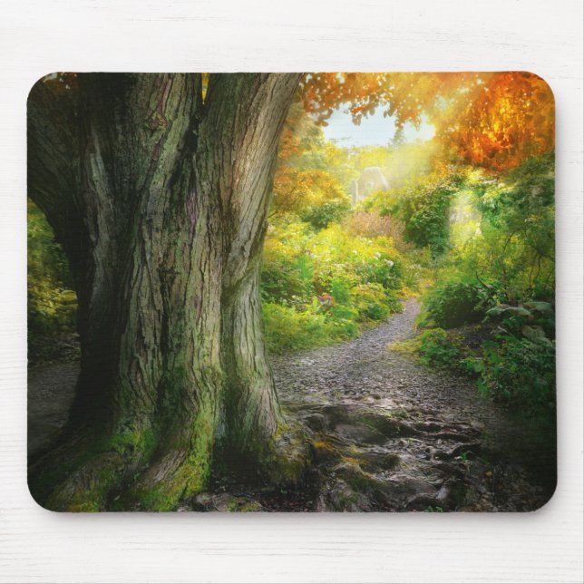 Autumn - The path to grannies house Mouse Mat (Front)