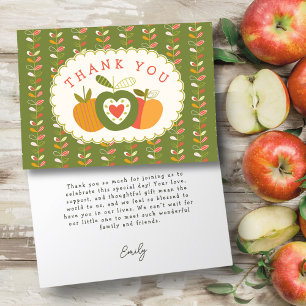 Autumn Theme Pattern Gender Neutral Baby Shower  Thank You Card