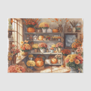 Autumn themed in Florist shop Tissue Paper
