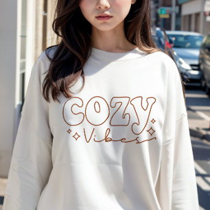 AUTUMN THEMED RETRO COZY VIBES SWEATSHIRT