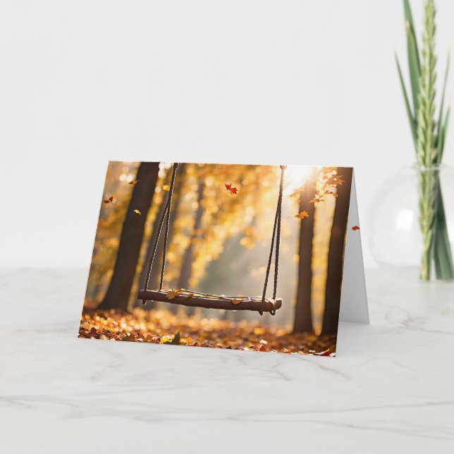 Autumn Thinking Of You Card (Front)