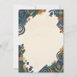 Autumn Thistle Add Your Own Text Invitation
