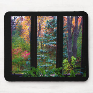 Autumn through the Window Mouse Mat