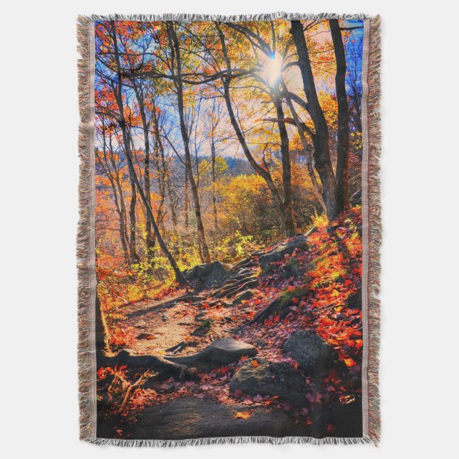 Autumn  throw blanket (Front Vertical)