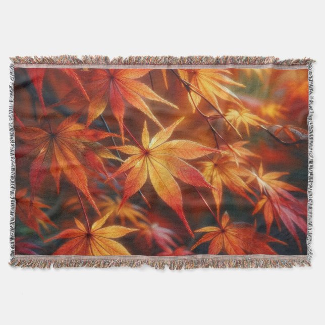 Autumn Throw Blanket (Front)