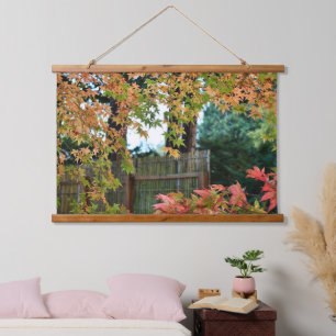 Autumn Time Leaf Colours Hanging Tapestry