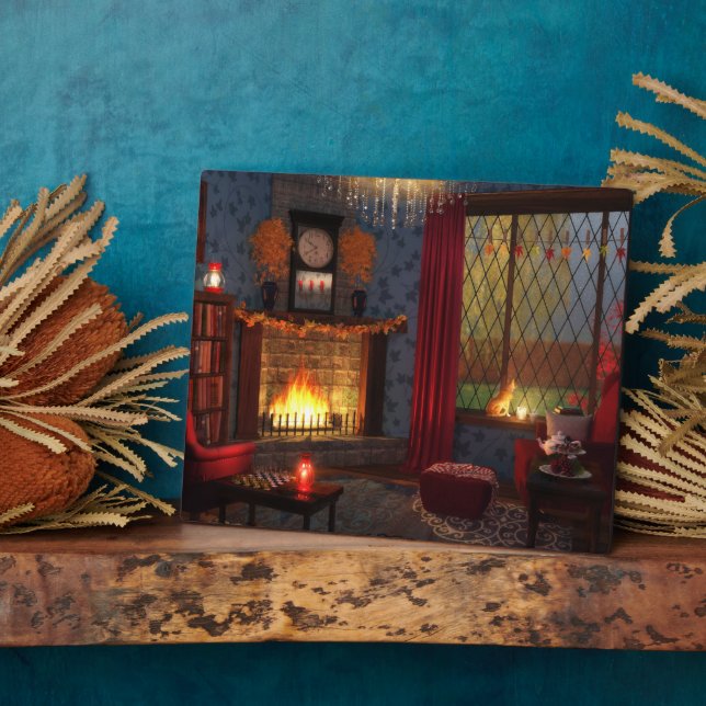 Autumn Tranquillity Plaque (Side)