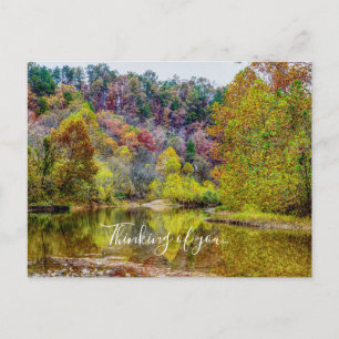 Autumn Tranquillity Thinking Of You Postcard