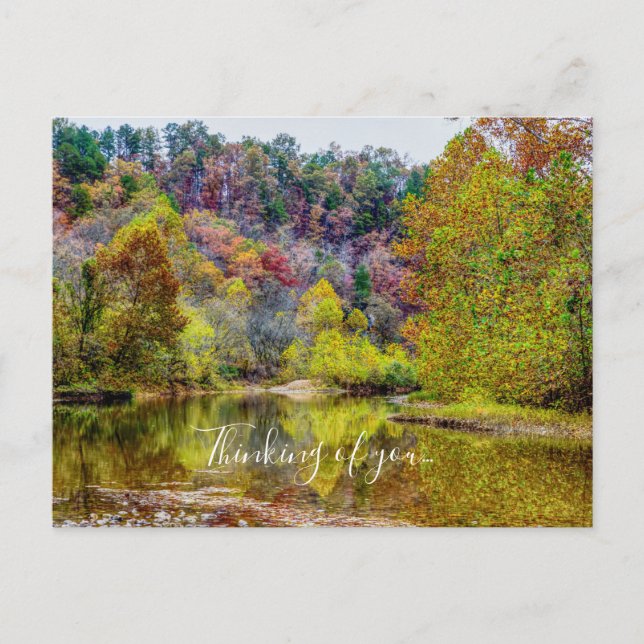 Autumn Tranquillity Thinking Of You Postcard (Front)