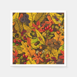 Autumn treasures napkin