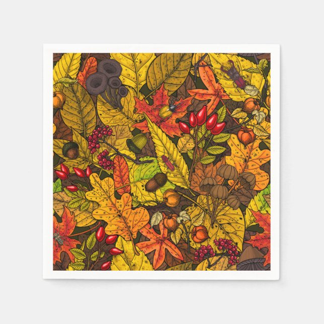 Autumn treasures napkin (Front)