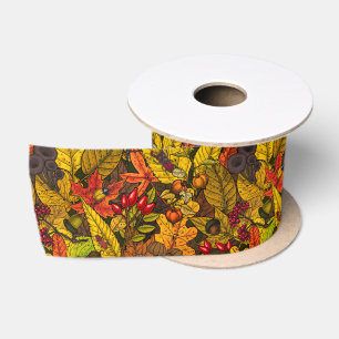 Autumn treasures satin ribbon