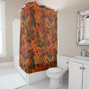 Autumn treasures shower curtain