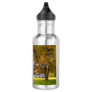 Autumn Tree And Barn Painterly Stainless Steel Wat 532 Ml Water Bottle