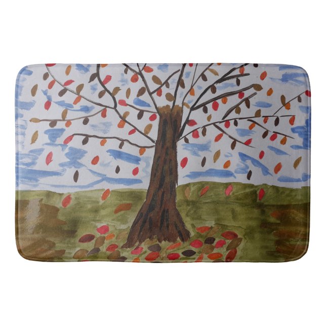 Autumn Tree Bath Mat (Front)