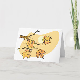 Autumn Tree Branch Greeting Card