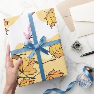 Autumn Tree Branch Wrapping Paper