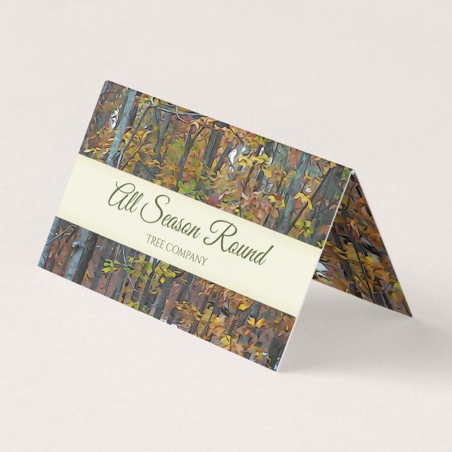 Autumn Tree Business Card (Front)