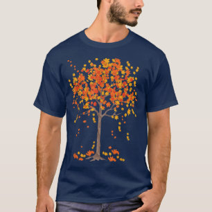 Autumn Tree Colourful Leaves Nature Forest Fall T-Shirt