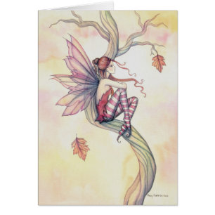 Autumn Tree Fairy Fantasy Art by Molly Harrison