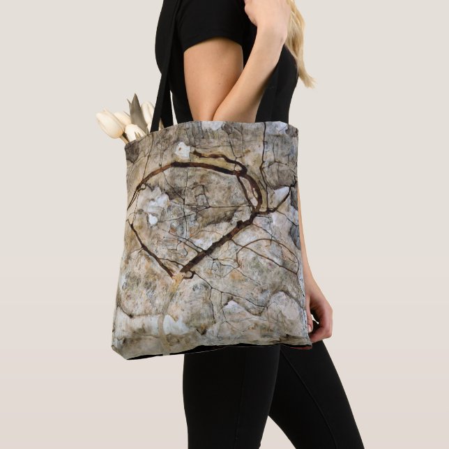 Autumn Tree in Movement by Egon Schiele Tote Bag (Close Up)