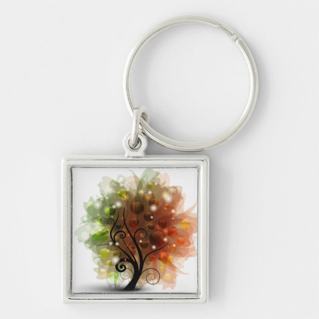 Autumn Tree Key Ring (Front)