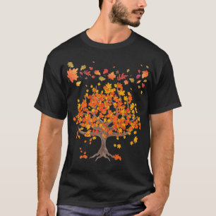 Autumn Tree Leaves Nature Forest Fall T-Shirt