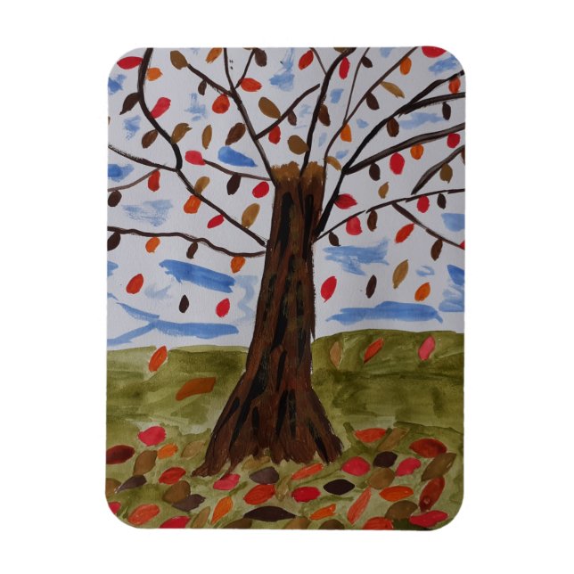 Autumn Tree Magnet (Vertical)