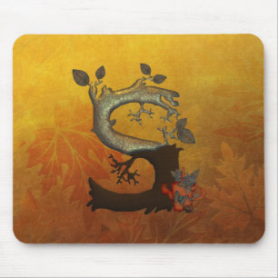 Autumn Tree Monogram S Mouse Mat