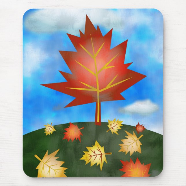 autumn-tree mouse mat (Front)