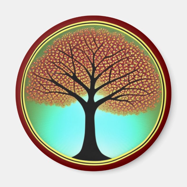 Autumn Tree of Life Magnet (Front)