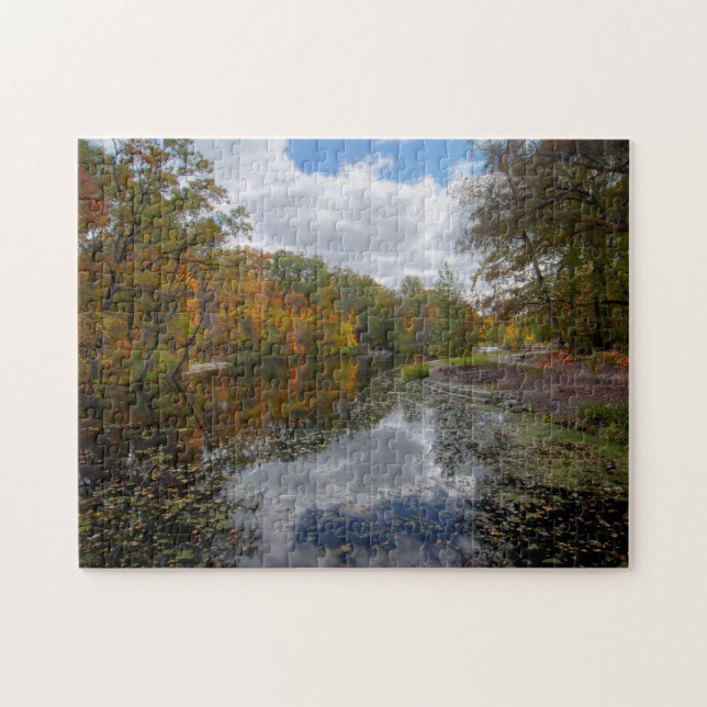 Autumn Tree Reflections Jigsaw Puzzle (Horizontal)